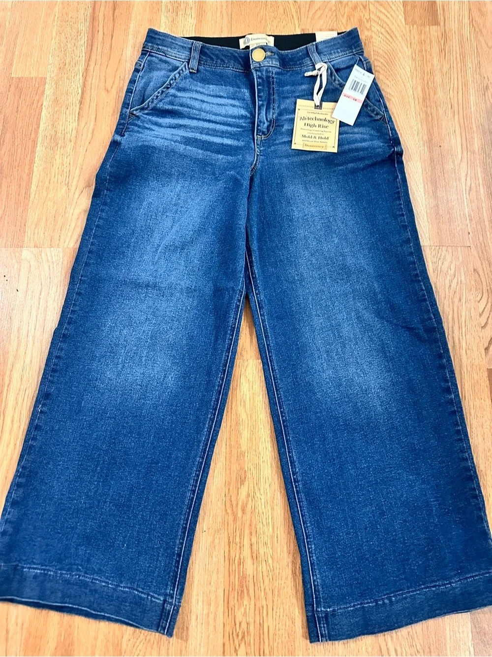 Democracy Dark Blue Wide-Leg High-Rise Jeans
